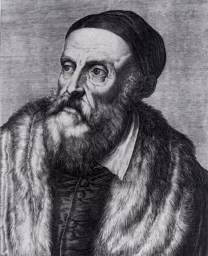 Titian Oil painting by Agostino Carracci