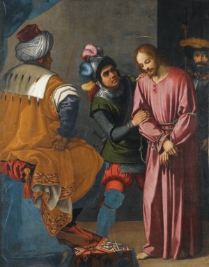 Christ Before Pilate by Agostino Ciampelli Oil Painting