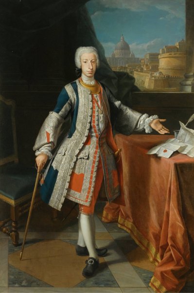 Main Product Photo of Portrait Of Francisco Pescatori Baroni Mastigoli Y Pasqual  Painting by Agostino Masucci
