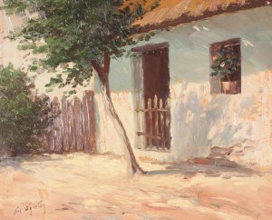 Am Bauernhof by Agoston Acs Oil Painting