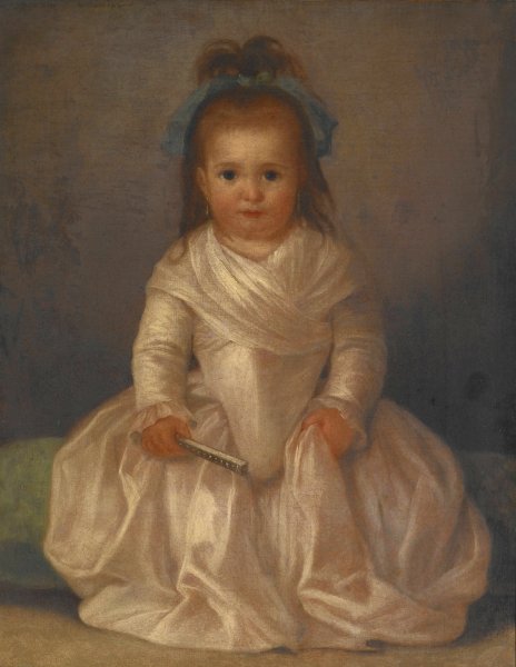 Portrait of a Little Girl  by Agustin Esteve y Marques - Hand-Painted Oil Painting Reproduction