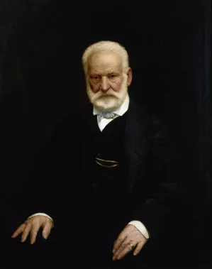 Portrait de Victor Hugo Oil painting by Aime Morot