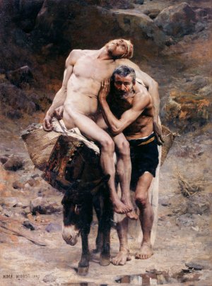 The Good Samaritan by Aime Morot Oil Painting