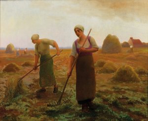 Erntehelferinnen by Aime Perret Oil Painting