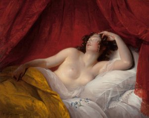 Le Sommeil by Aimee Brune-Pages Oil Painting