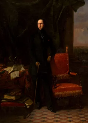 Portrait de Louis-Antoine Garnier-Pages Oil painting by Aimee Brune-Pages