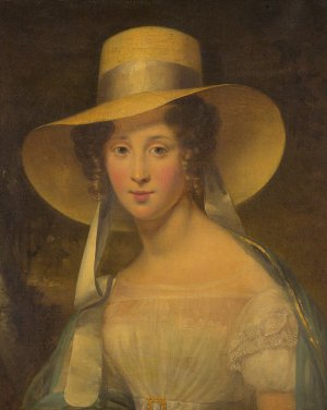 Portrait of A Young Lady by Aimee Brune-Pages Oil Painting