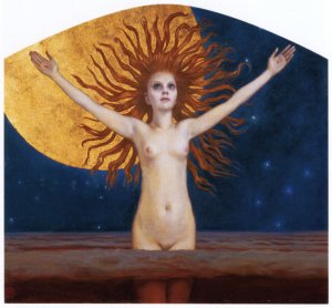 Ad Astra Oil painting by Akseli Gallen-Kallela