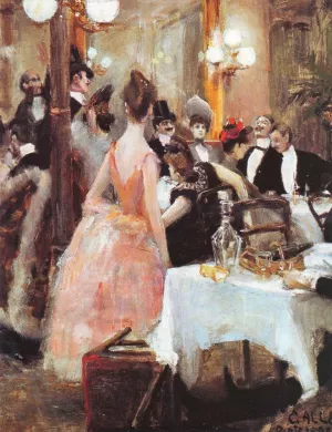 After the Opera Ball by Akseli Gallen-Kallela Oil Painting