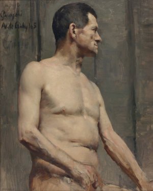 Alaston miesmalli by Akseli Gallen-Kallela Oil Painting