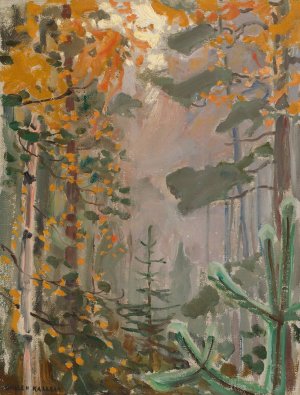 Autumn Landscape by Akseli Gallen-Kallela Oil Painting