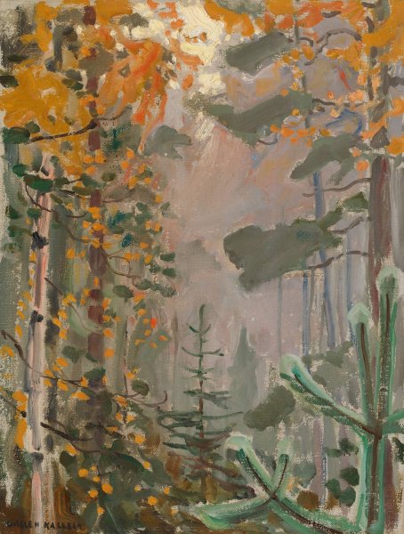 Autumn Landscape  by Akseli Gallen-Kallela - Hand-Painted Oil Painting Reproduction