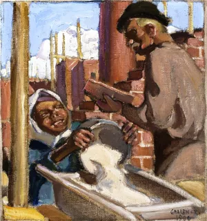 Building by Akseli Gallen-Kallela Oil Painting