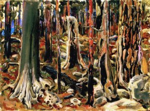 Burnt Forest by Akseli Gallen-Kallela Oil Painting