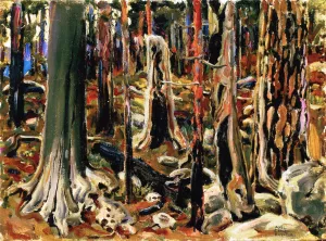 Burnt Forest by Akseli Gallen-Kallela - Oil Painting Reproduction