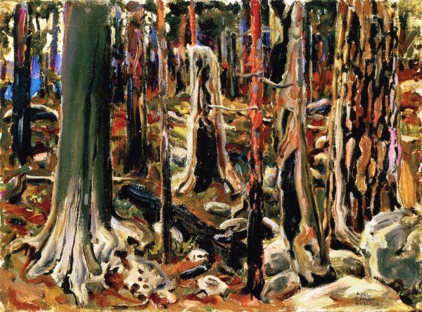 Burnt Forest by Akseli Gallen-Kallela - Hand-Painted Oil Painting Reproduction