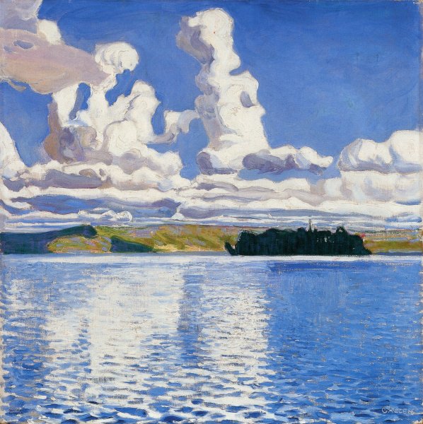 Cloud Towers by Akseli Gallen-Kallela - Hand-Painted Oil Painting Reproduction