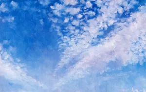 Clouds painting by Akseli Gallen-Kallela