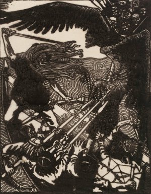 Defence of the Sampo by Akseli Gallen-Kallela Oil Painting