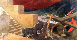 Destruction by Akseli Gallen-Kallela Oil Painting