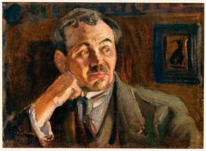 Eino Leino by Akseli Gallen-Kallela Oil Painting