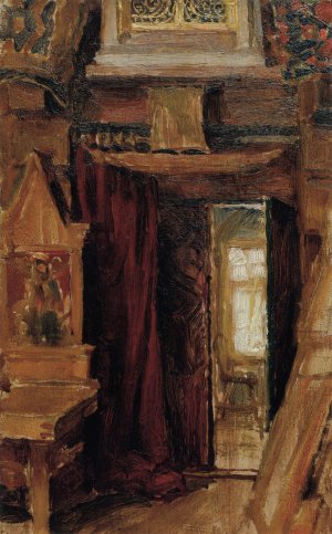 Entrance to Kalela's Dining Room by Akseli Gallen-Kallela Oil Painting