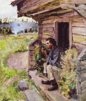 Evening Peace by Akseli Gallen-Kallela Oil Painting