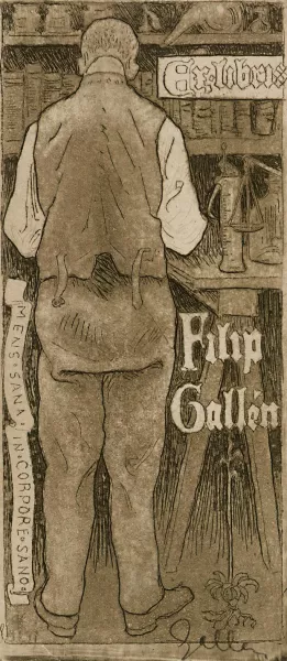 Ex Libris Filip Gallen, the Artist's Brother Oil painting by Akseli Gallen-Kallela