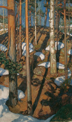 Fruhjahr by Akseli Gallen-Kallela Oil Painting