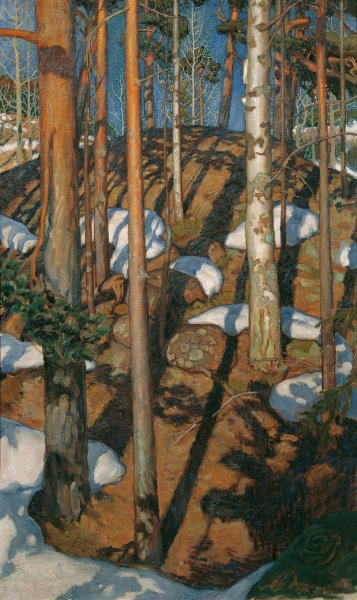 Fruhjahr  by Akseli Gallen-Kallela - Hand-Painted Oil Painting Reproduction