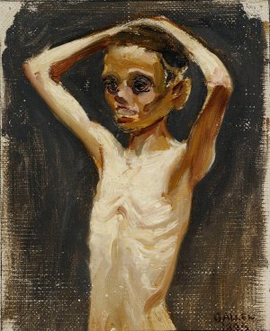 Girl from the Jaskala Croft by Akseli Gallen-Kallela Oil Painting