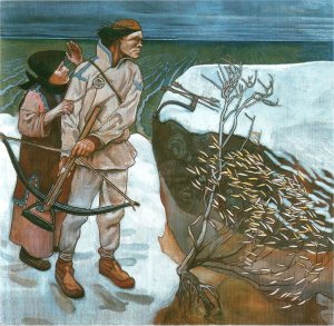 Joukahainen's Revenge Oil painting by Akseli Gallen-Kallela