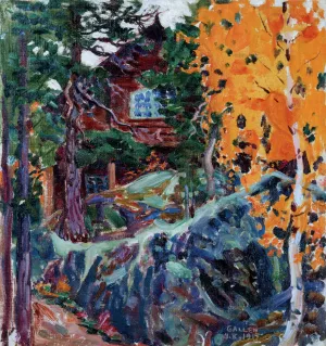 Kalela in Autumn painting by Akseli Gallen-Kallela