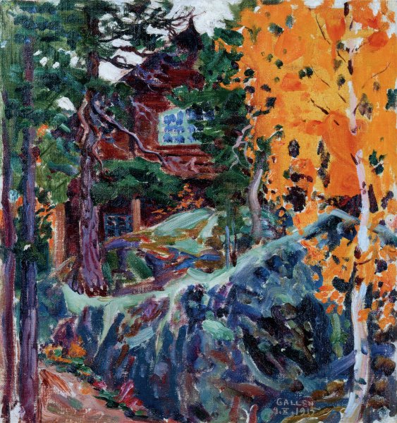 Kalela in Autumn by Akseli Gallen-Kallela - Hand-Painted Oil Painting Reproduction