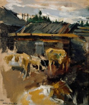 Karjapiha by Akseli Gallen-Kallela Oil Painting