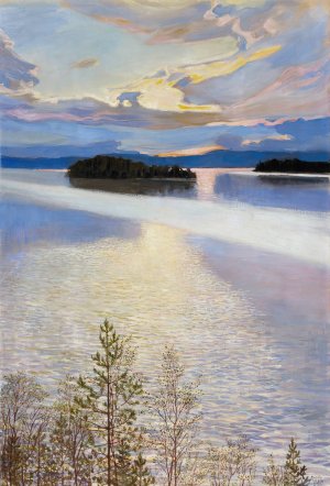 Lake View by Akseli Gallen-Kallela Oil Painting