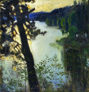 Landscape from Ruovesi by Akseli Gallen-Kallela Oil Painting