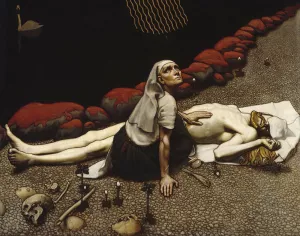 Lemminkaeinen's Mother by Akseli Gallen-Kallela Oil Painting