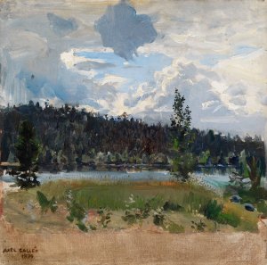 Light Behind The Clouds by Akseli Gallen-Kallela Oil Painting