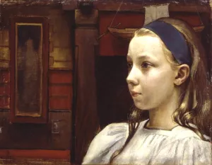 Little Anne by Akseli Gallen-Kallela - Oil Painting Reproduction