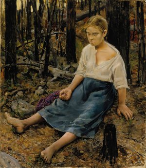 Lost by Akseli Gallen-Kallela Oil Painting
