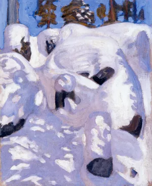 Lynx Den Oil painting by Akseli Gallen-Kallela