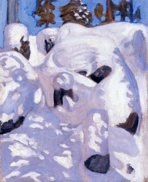 Lynx Den by Akseli Gallen-Kallela - Hand-Painted Oil Painting Reproduction