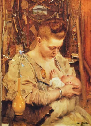 Madonna by Akseli Gallen-Kallela Oil Painting