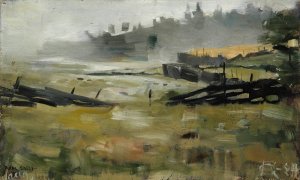 Misty Landscape by Akseli Gallen-Kallela Oil Painting