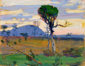 Mt. Donia Sabuk Oil painting by Akseli Gallen-Kallela