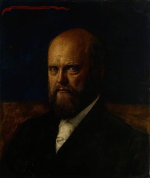Portrait of Professor E. R. Neovius by Akseli Gallen-Kallela Oil Painting