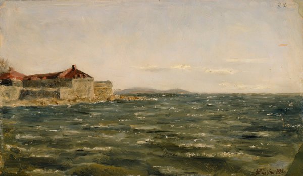 Sand Bank  by Akseli Gallen-Kallela - Hand-Painted Oil Painting Reproduction