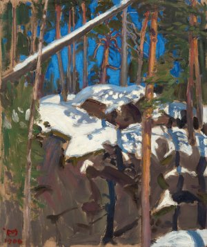 Spring Sun At Konginkangas by Akseli Gallen-Kallela Oil Painting