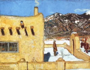 The Artist's Home at Taos by Akseli Gallen-Kallela Oil Painting